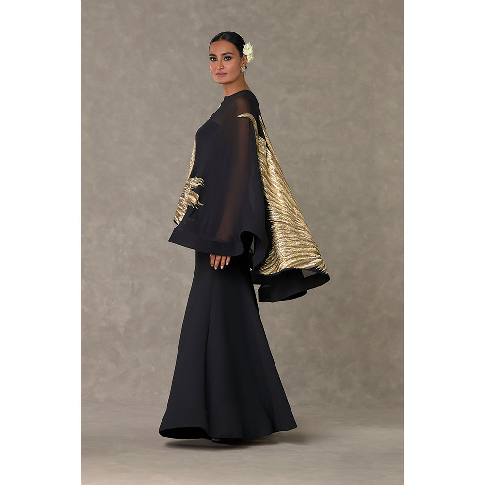 Masaba Black Son-Chidiya Cape & Gown (Set of 2)