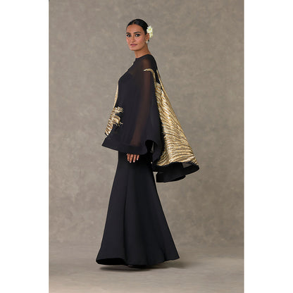Masaba Black Son-Chidiya Cape & Gown (Set of 2)