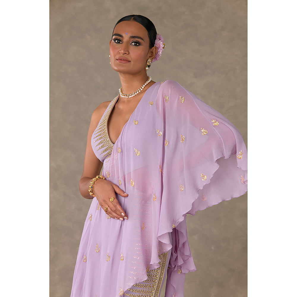 Masaba Lilac Trikone Saree Style Gown