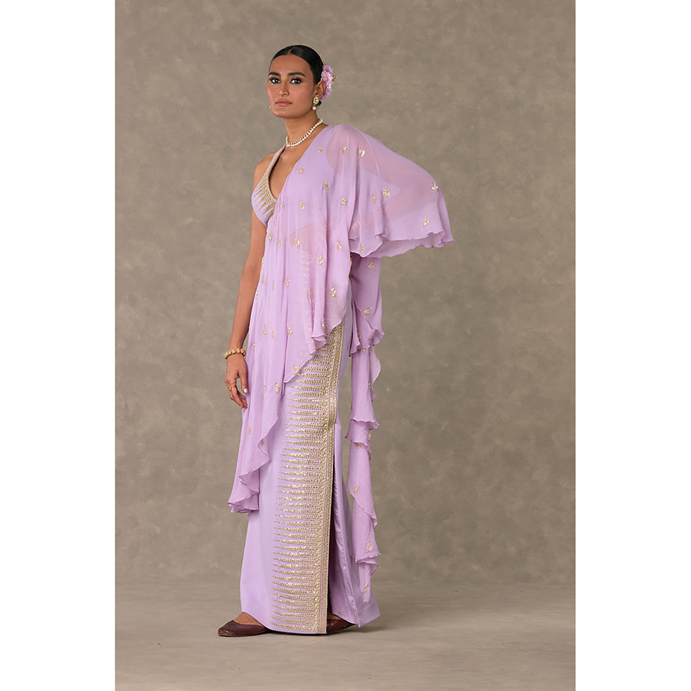 Masaba Lilac Trikone Saree Style Gown