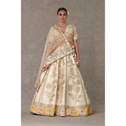 Masaba Ivory Anar-Phool Lehenga with Blouse & Dupatta (Set of 4)
