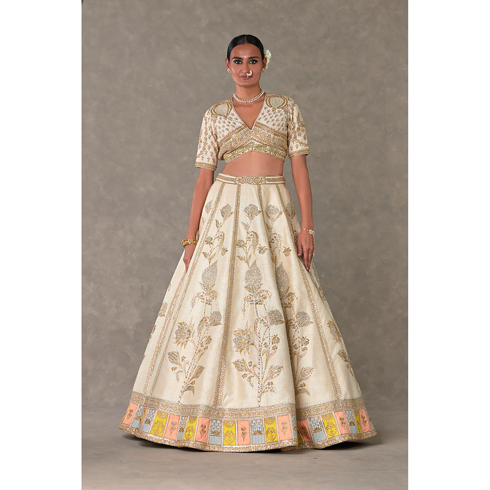 Masaba Ivory Anar-Phool Lehenga with Blouse & Dupatta (Set of 4)