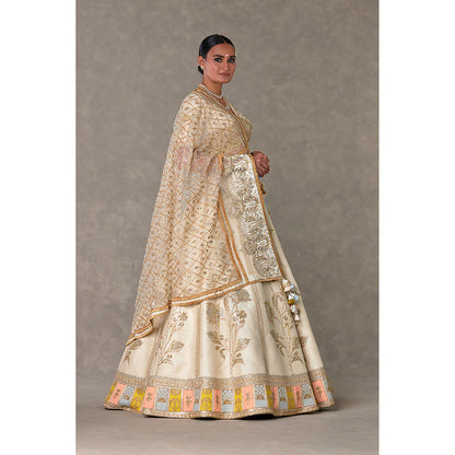 Masaba Ivory Anar-Phool Lehenga with Blouse & Dupatta (Set of 4)