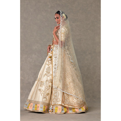 Masaba Ivory Anar-Phool Lehenga with Blouse & 2 Dupatta (Set of 5)