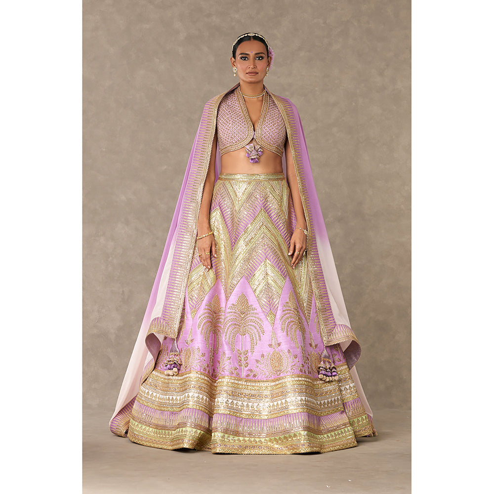 Masaba Lilac Anar-Phool Lehenga Choli with Dupatta & Can Can Skirt (Set of 4)