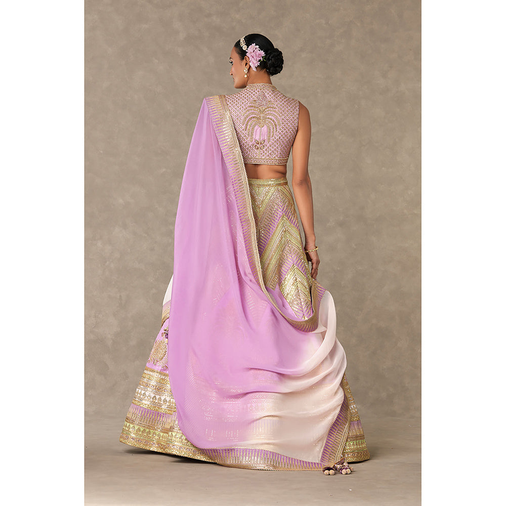 Masaba Lilac Anar-Phool Lehenga Choli with Dupatta & Can Can Skirt (Set of 4)