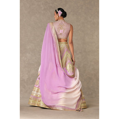 Masaba Lilac Anar-Phool Lehenga Choli with Dupatta & Can Can Skirt (Set of 4)