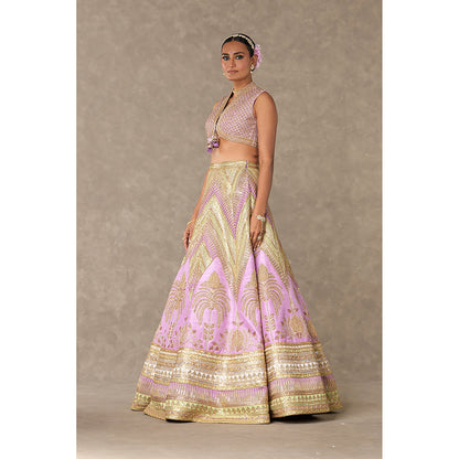 Masaba Lilac Anar-Phool Lehenga Choli with Dupatta & Can Can Skirt (Set of 4)