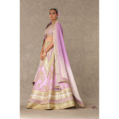 Masaba Lilac Anar-Phool Lehenga Choli with Dupatta & Can Can Skirt (Set of 4)