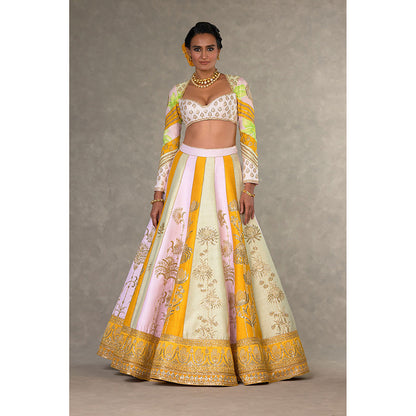 Masaba Nimbu Mirchi Lehenga Choli with Dupatta & Can Can Skirt (Set of 4)