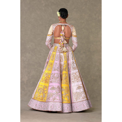 Masaba Kasata Lehenga Choli with Dupatta & Can Can Skirt (Set of 4)