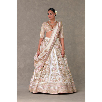 Masaba Ivory Bagh-E-Bahar Lehenga Choli with Dupatta & Can Can Skirt (Set of 4)