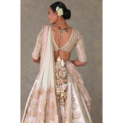 Masaba Ivory Bagh-E-Bahar Lehenga Choli with Dupatta & Can Can Skirt (Set of 4)