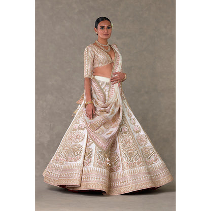 Masaba Ivory Bagh-E-Bahar Lehenga Choli with Dupatta & Can Can Skirt (Set of 4)