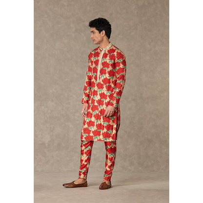 Masaba Salmon Candy Swirl Floral Kurta