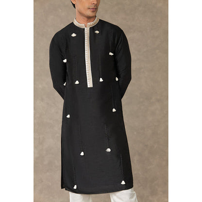 Masaba Black Tassel Embroidered Kurta