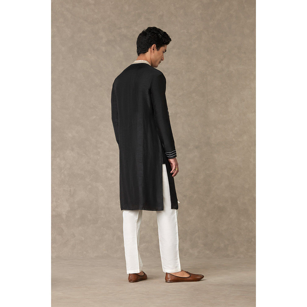 Masaba Black Tassel Embroidered Kurta with Pant (Set of 2)