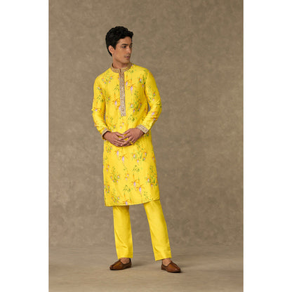 Masaba Lemon Yellow Juhi Floral Kurta