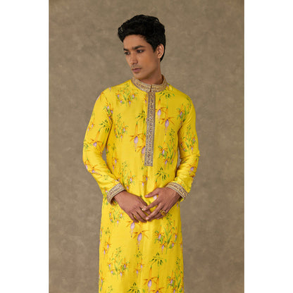 Masaba Lemon Yellow Juhi Floral Kurta