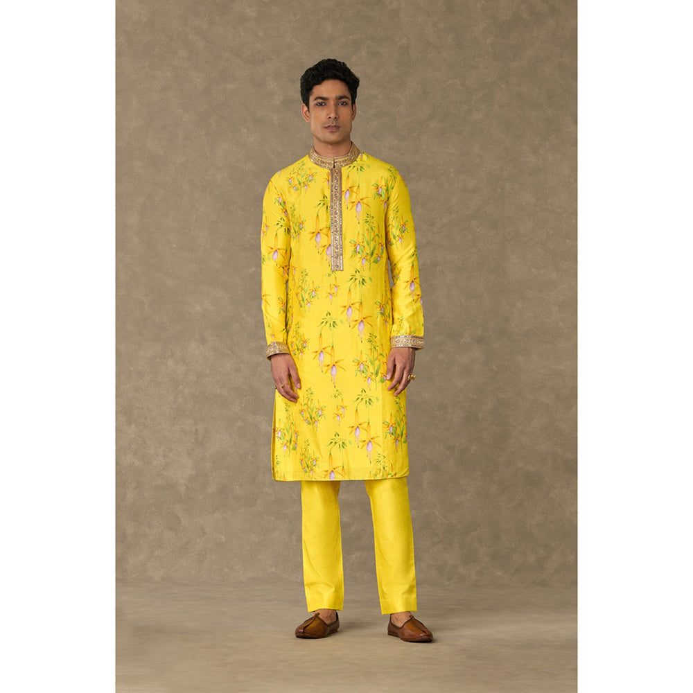Masaba Lemon Yellow Juhi Floral Kurta