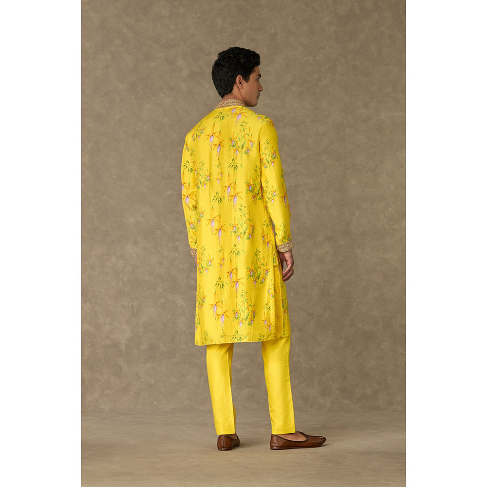 Masaba Lemon Yellow Juhi Floral Kurta