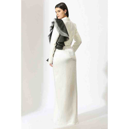 Masumi Mewawalla White Blazer Skirt (Set of 2)