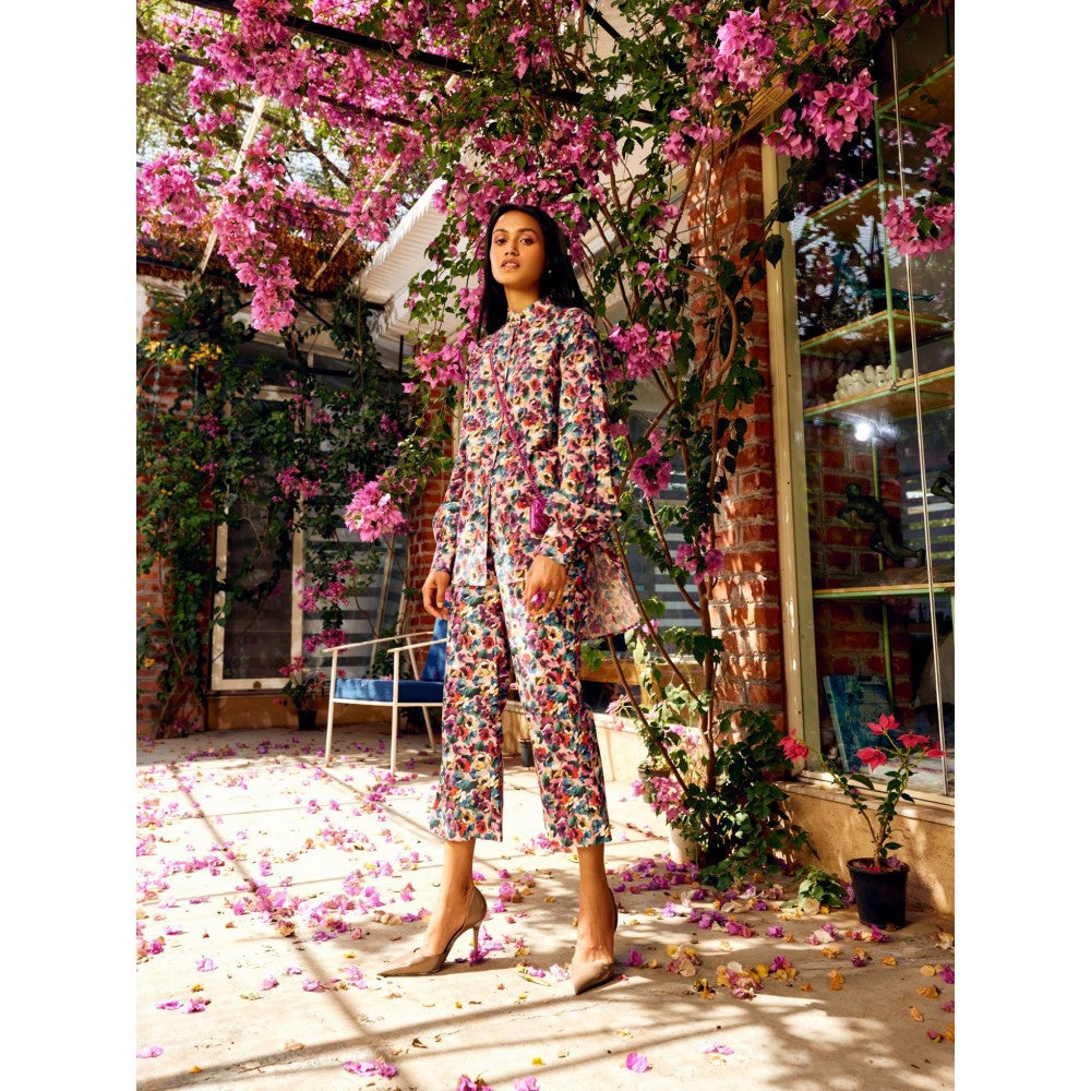 MEDHA BATRA Multi-Color Shirt And Pants Co-Ord (Set of 2)