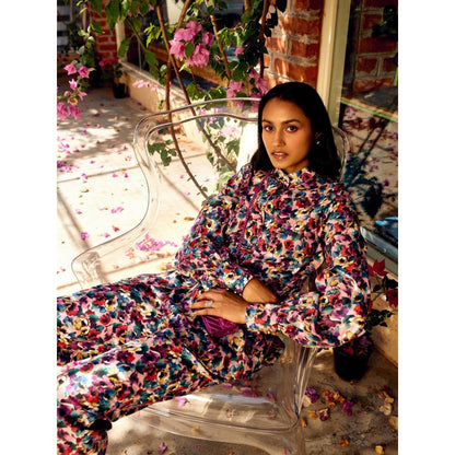MEDHA BATRA Multi-Color Shirt And Pants Co-Ord (Set of 2)