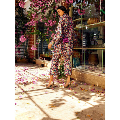 MEDHA BATRA Multi-Color Shirt And Pants Co-Ord (Set of 2)