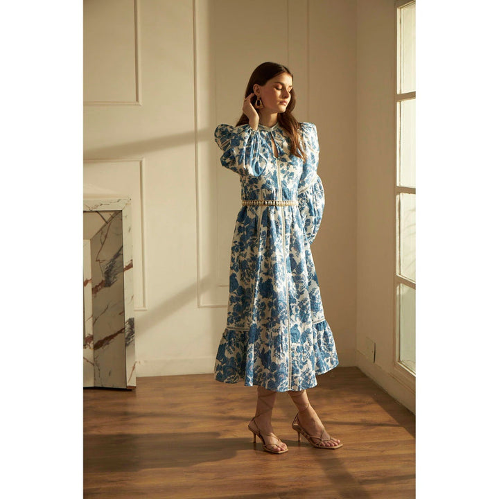 MIRIPRET Amalfi Maxi Blue Dress