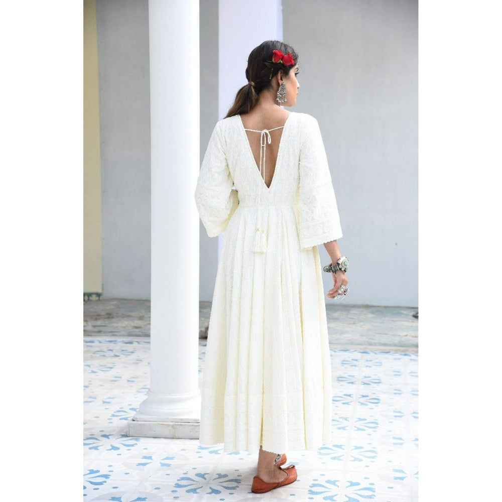 MONK & MEI Falak- Embroidered Dress