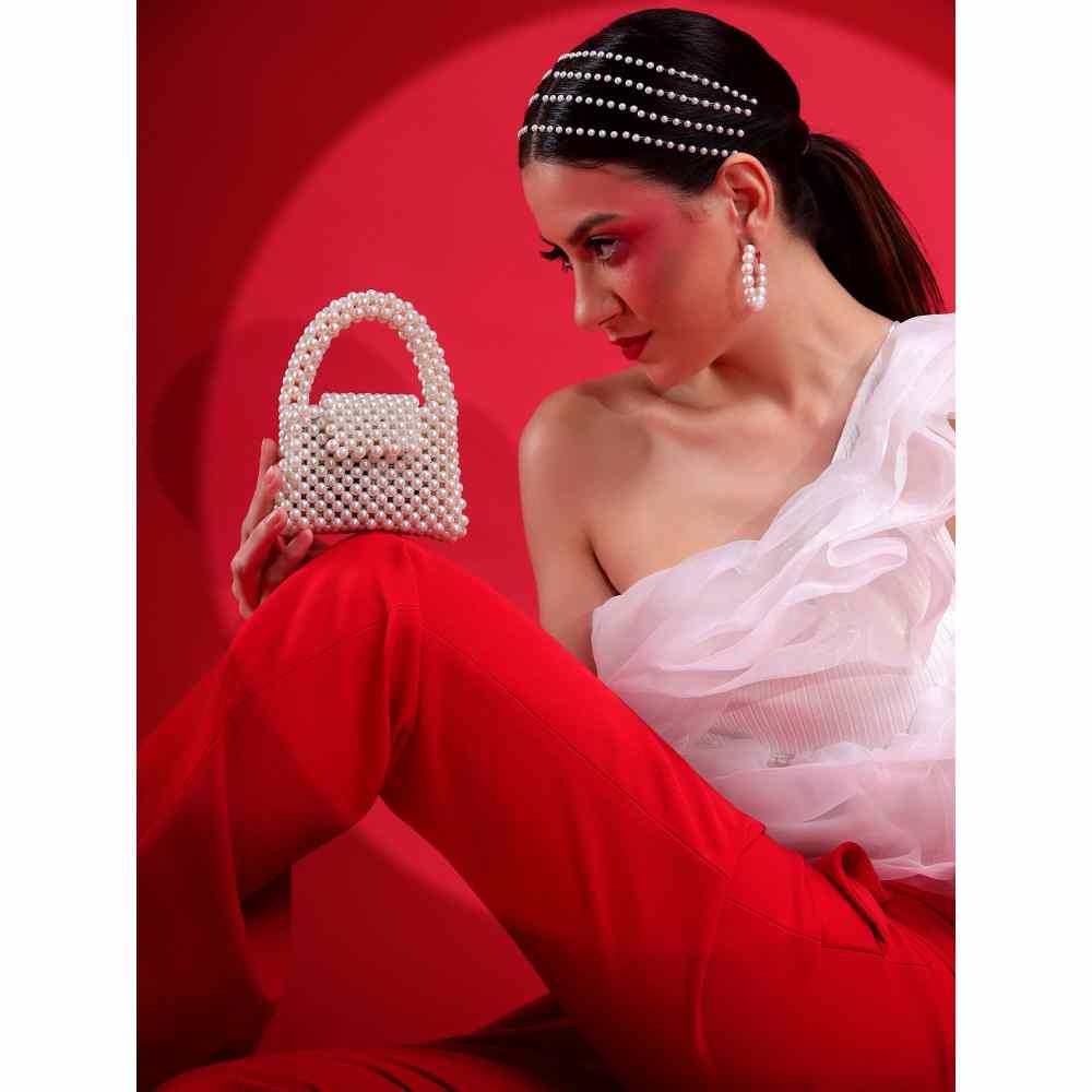 Modarta By Kamakshi Pearl Purse An Ideal Bridal Handbag Made of Pearls