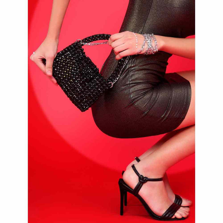 Modarta By Kamakshi Black Handbag An Ideal Crystals Bag