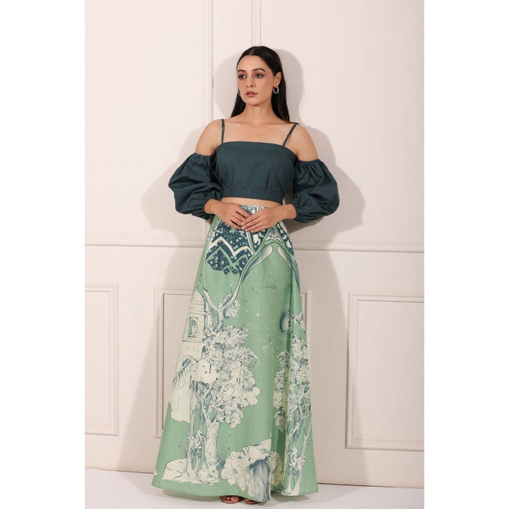 Moh Tales Jaipur Skirt Co-Ord (Set Of 2)