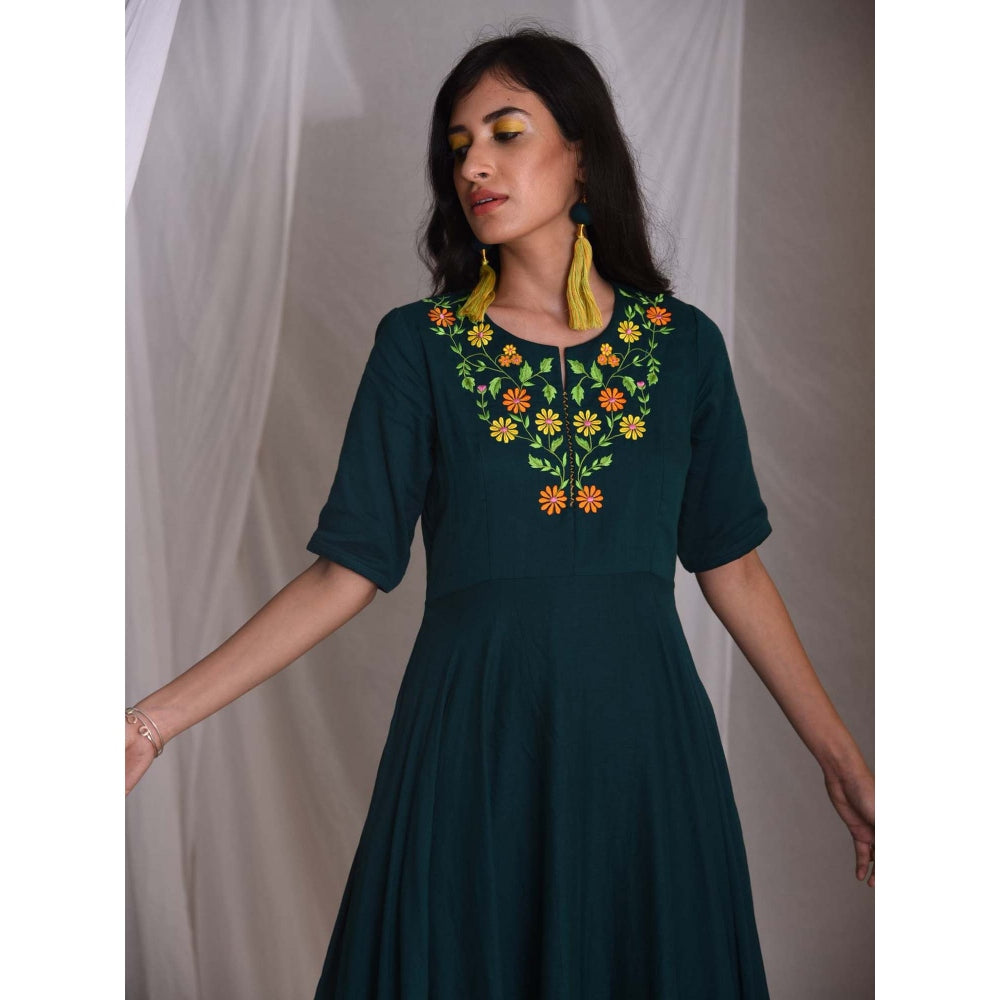MONK & MEI Prasanna - Emrald Green Dress