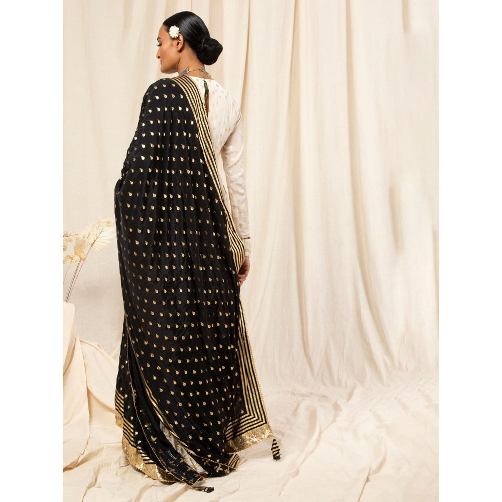 Masaba Vintage Bud Printed Anarkali And Sharara With Dupatta (Set Of 3)