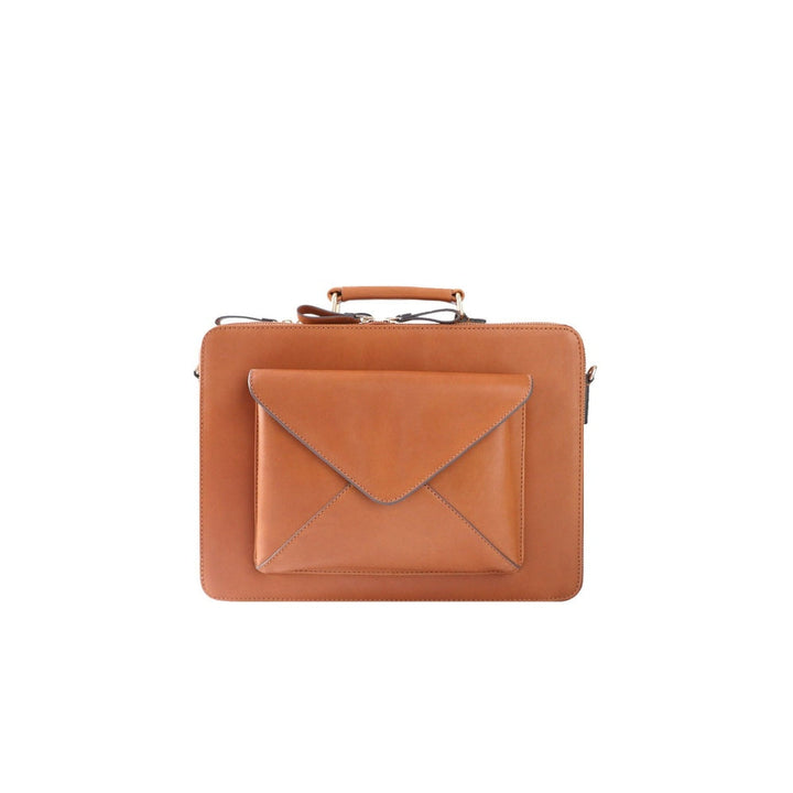 Nappa Dori Pioneer Tan Laptop Bag