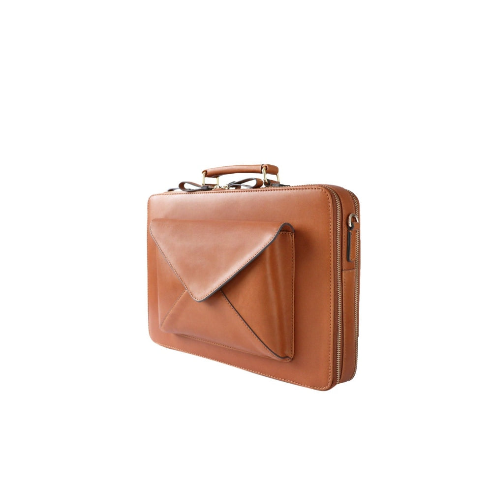 Nappa Dori Pioneer Tan Laptop Bag