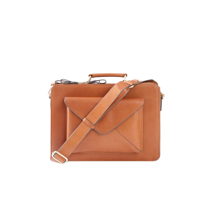 Nappa Dori Pioneer Tan Laptop Bag