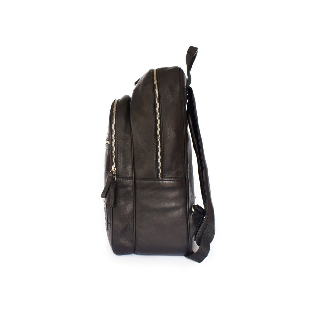 Nappa Dori Black Alps Backpack Leather Bag