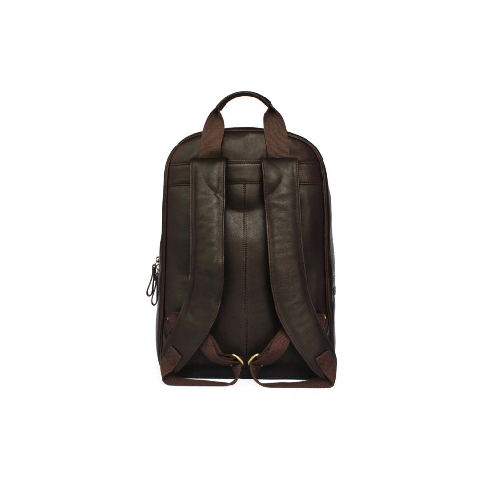 Nappa Dori Dark Brown Alps Backpack Leather Bag