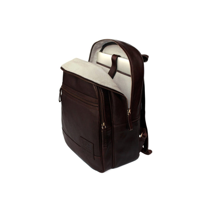 Nappa Dori Dark Brown Alps Backpack Leather Bag