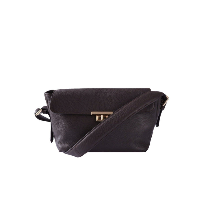 Nappa Dori Dark Brown Vera Handbag