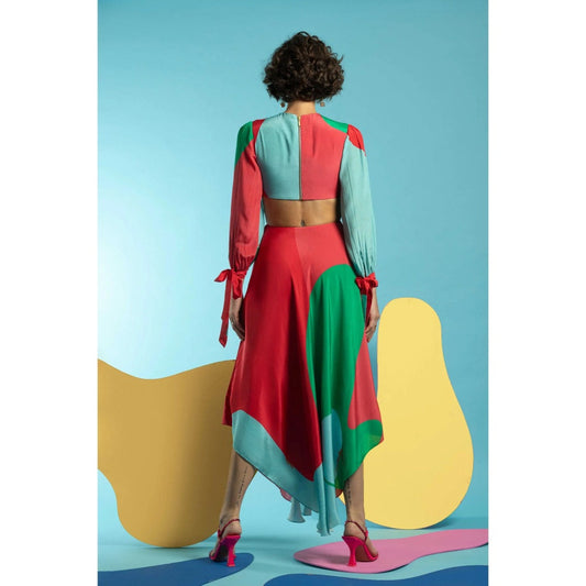 Nautanky Cut it Out Multi SideCut Dress