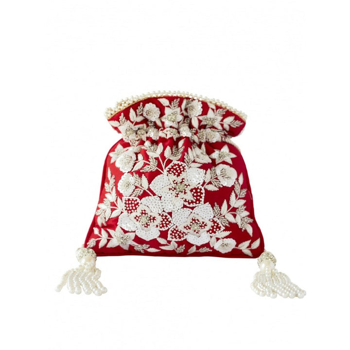 Adora By Ankita Red Fiesta Floral Bag