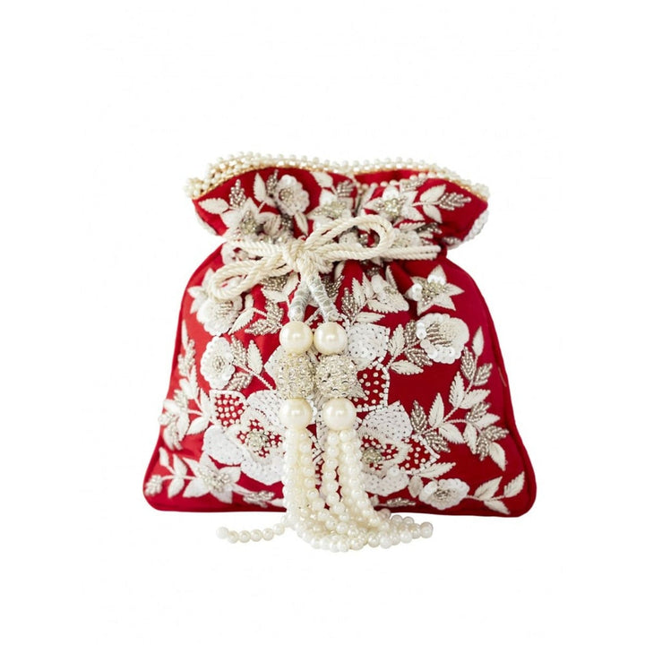Adora By Ankita Red Fiesta Floral Bag