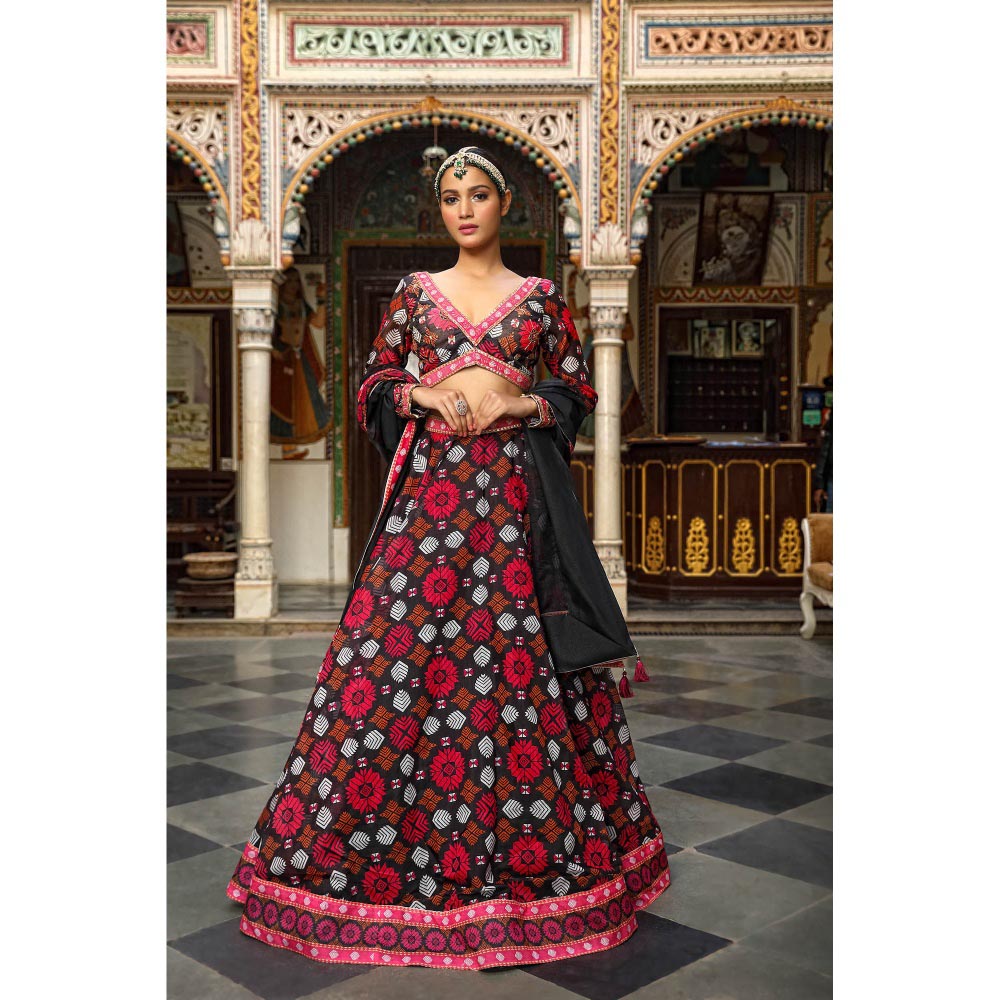 Neha Khullar Printed Lehenga (Set of 3)