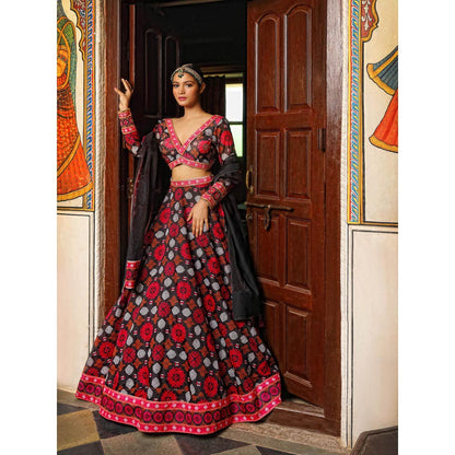 Neha Khullar Printed Lehenga (Set of 3)