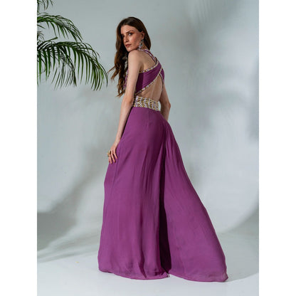 Neha Khullar Lilac Georgette Jumpsuit