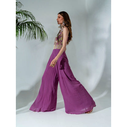 Neha Khullar Lilac Georgette Jumpsuit